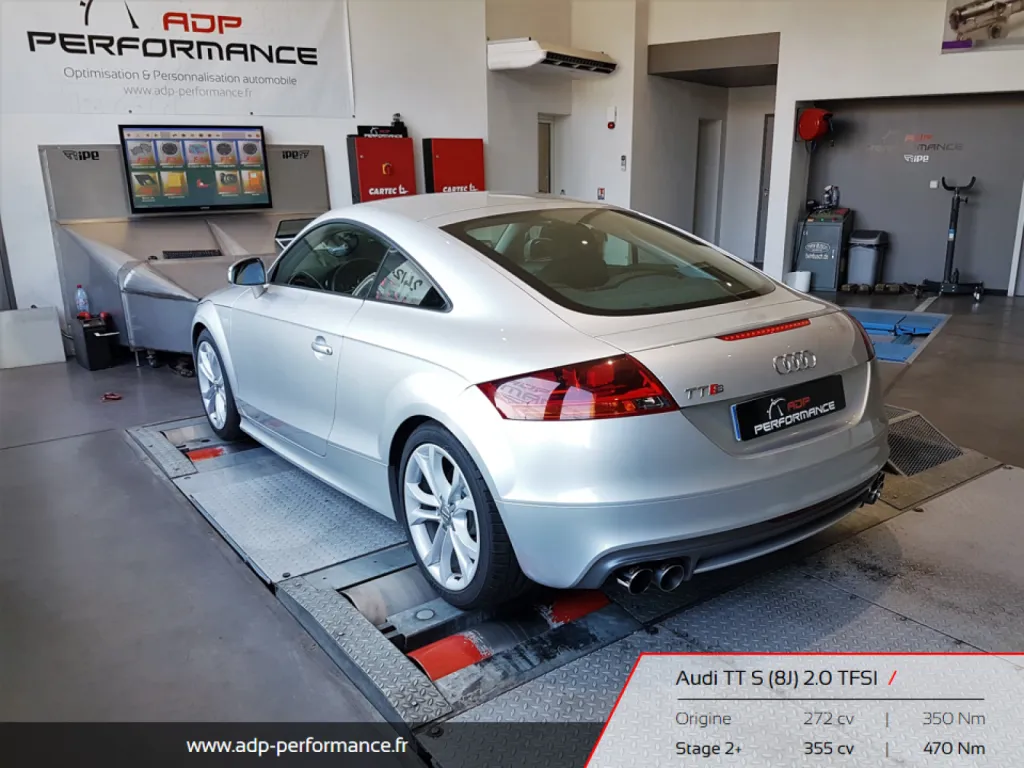 Reprogrammation moteur Nice - Audi TTS 2.0 TFSI 272 Stage 2 ADP Performance