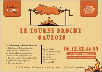 Les Mariages de Mademoiselle L traiteur rôtisseur tourne broche