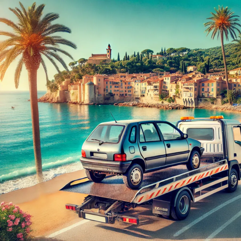 épaviste gratuit au lavandou dans le département du Var Provence Alpes Cote d'Azur