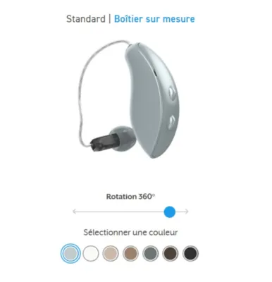 RIC 312 Omega AI : appareil auditif discret dernière technologie à L'Isle d'Abeau 38080 et en Rhône-Alpes