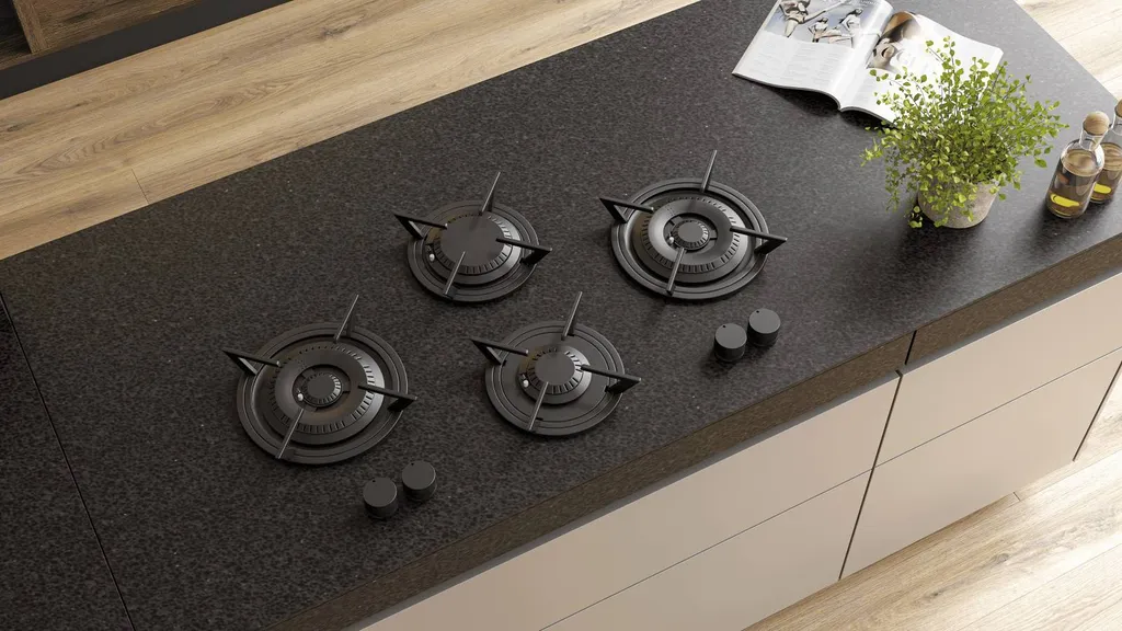 Brûleurs individuels BRAZOS 2 feux dont 1 brûleur wok (1,9 kW et 5,0 kW)