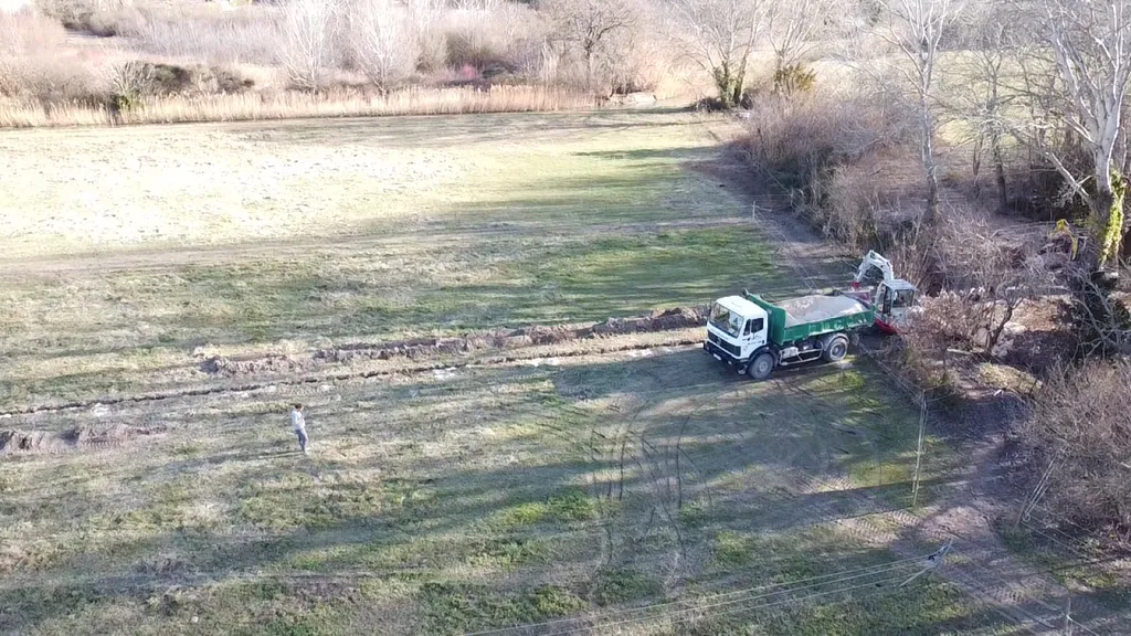 Raccordement au réseau du canal pour un client particulier à Robion