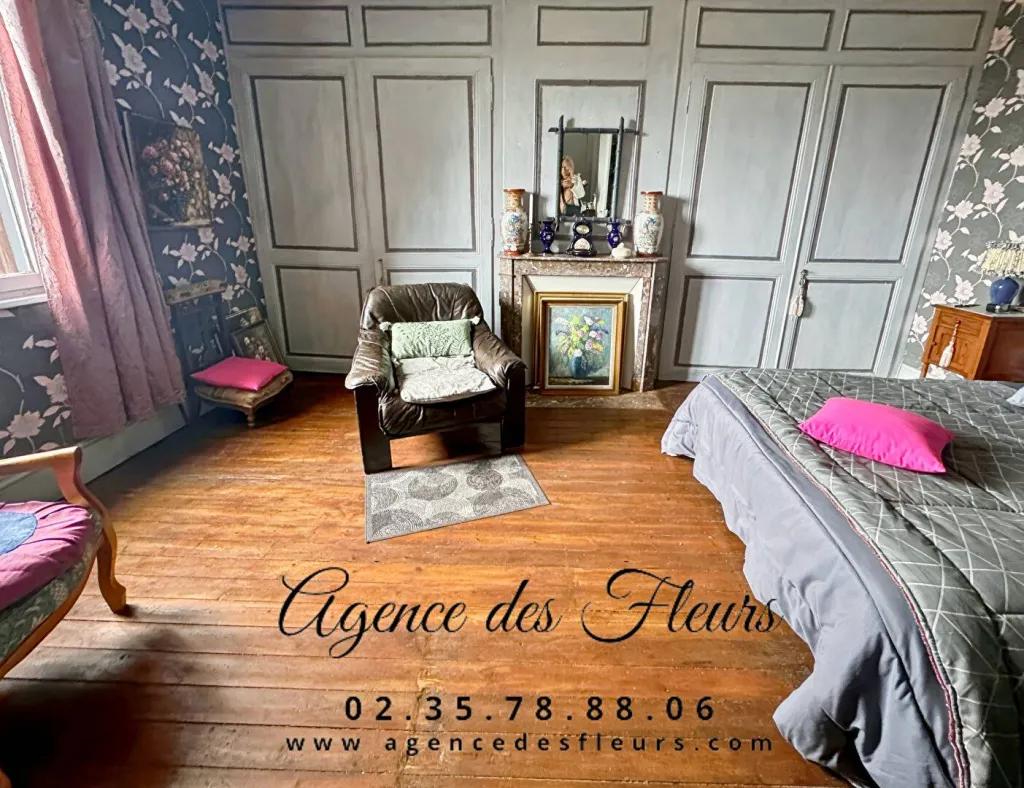 A vendre maison bourgeoise de 137 m² édifiée sur un terrain de 3545 m² sur la commune de ESCROVILLE 27400