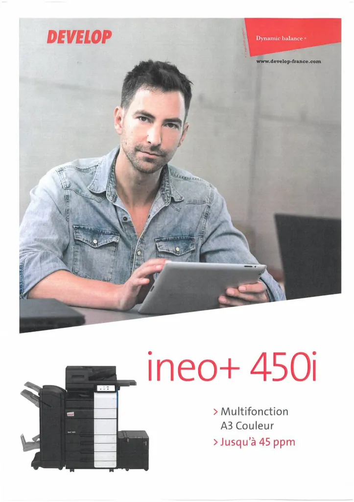 Achetez directement votre photocopieur A4 A3 couleur de marque Develop en tant que Courtier immobilier, promoteur immobilier…