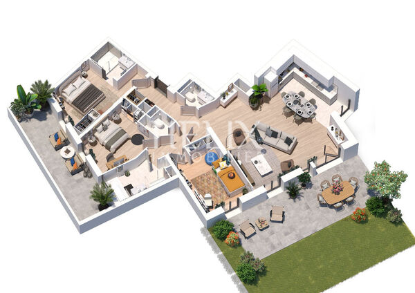 Maisons Laffitte - Appartement 5 pièces 99.82 M² avec jardin