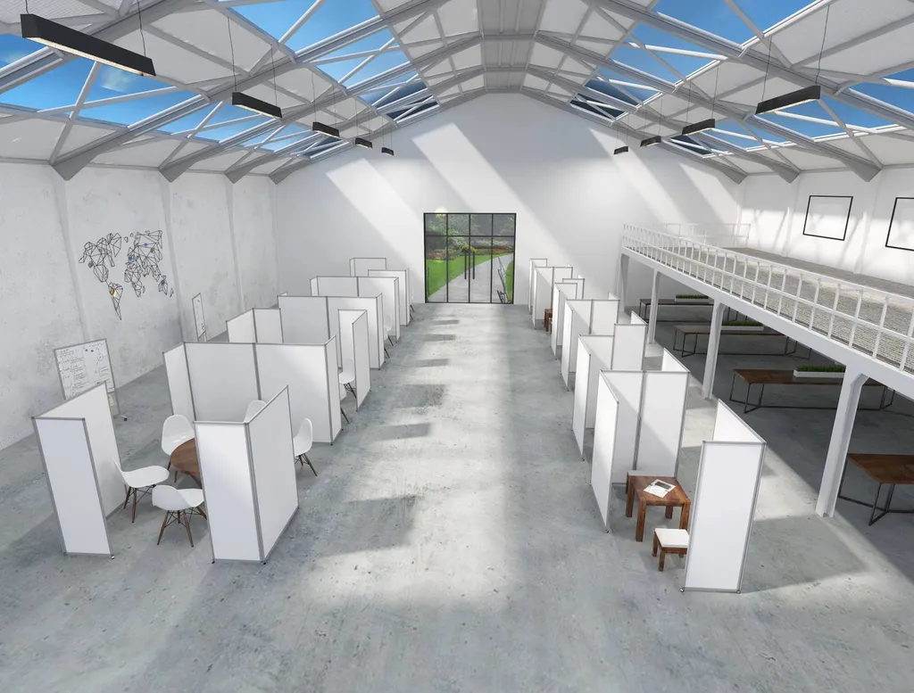 Cloisonnette séparative de bureau à Aix en Provence