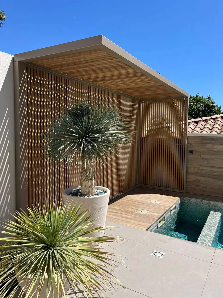 pergola ferronnerie bois acier Eguilles Bouches du Rhône