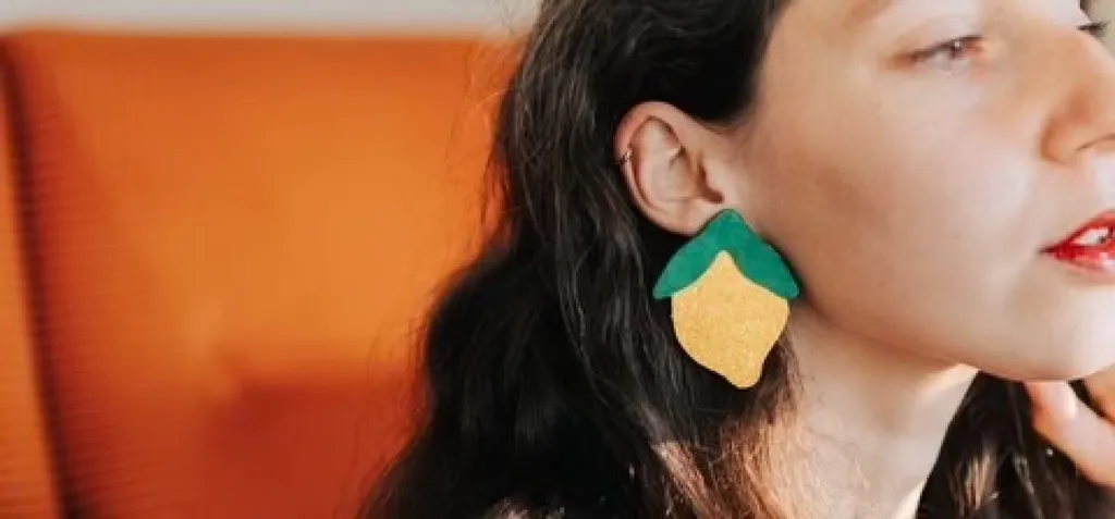 Boucles d’oreilles Elufée en
cuir recyclé 
