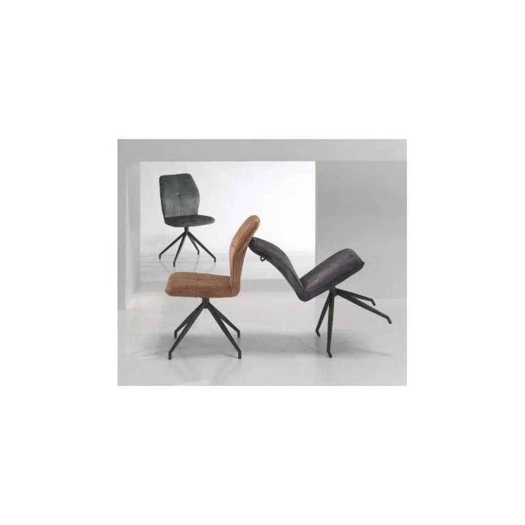 Vente de chaise CLINT pied pivotant en tissu