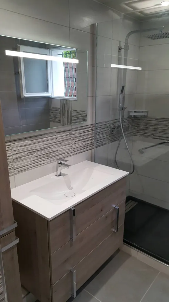 Réalisation salle de bain complète proche du Havre