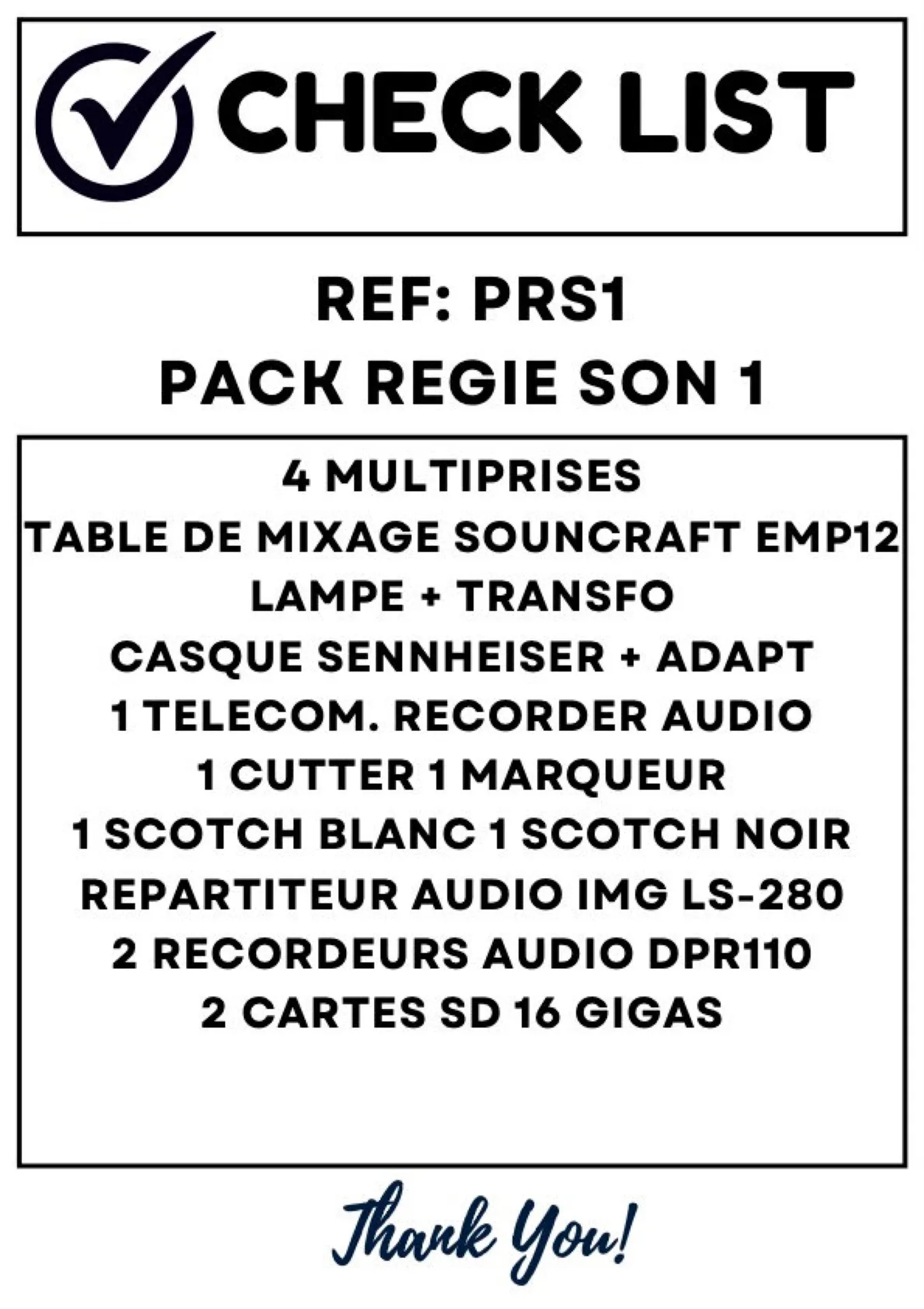 PACK REGIE SON 1