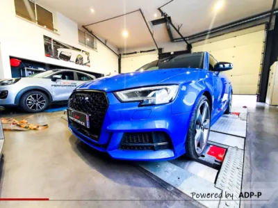Reprogrammation moteur Stage 1 + Conversion bio éthanol E85 AUDI S3 8V Mk2 2.0 TFSI 310 PS | ADP Performance Vaucluse