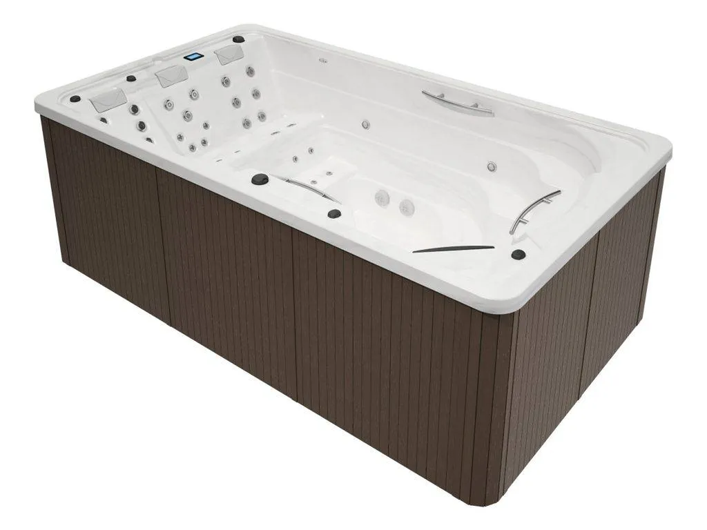 Spa de nage Swimspa Créta, l'équilibre parfait entre relaxation et entraînement. - MCR Piscines et Spas - Gard