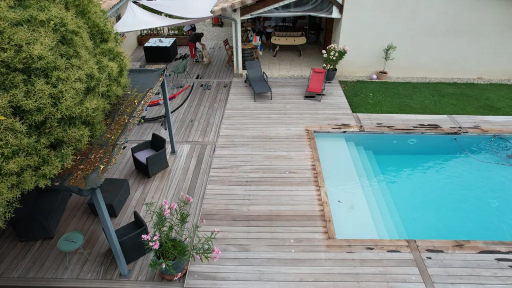 Réaliser un projet complet de terrasse extérieure en bois exotique à Albias proche de Montauban ( 82 )