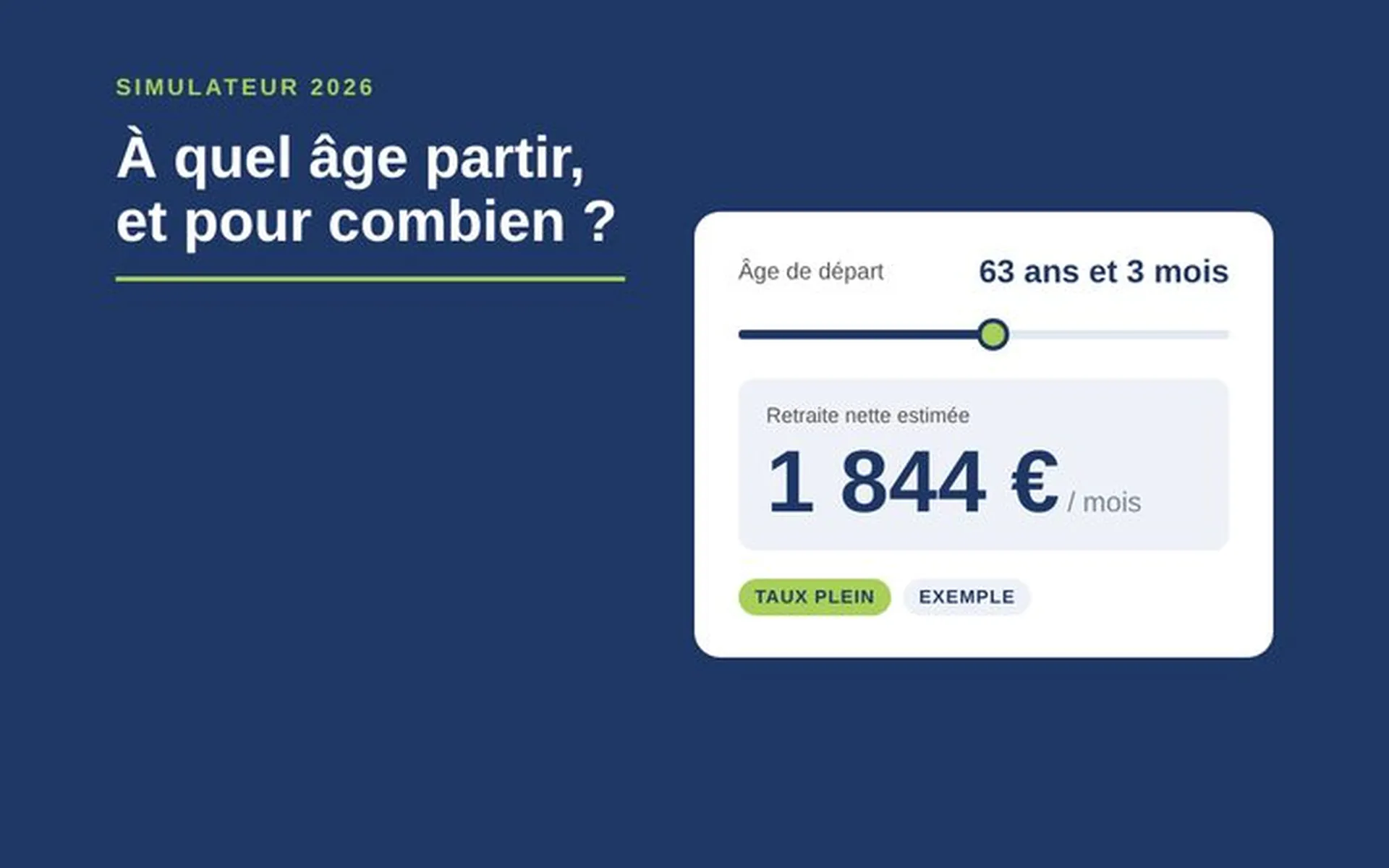  Simulateur pension de retraite 2026