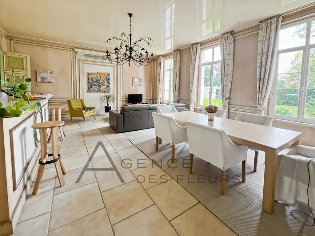A vendre appartement de standing de 95 m² dans un château du 18e siècle situé à GOUY 76520