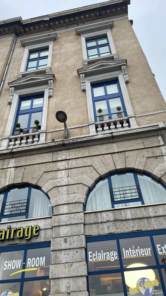 pose fenêtres bois grande hauteur sur immeuble classé à lyon