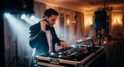 Sonorisation professionnelle avec DJ et micro sans fil pour mariage et soirée privée à Toulouse dès 980 € TTC formule Rubis