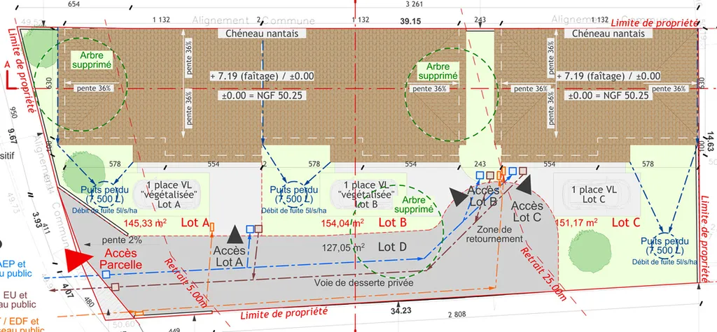 SEREZIN DU RHONE 69360 - 3 Lots Le 4