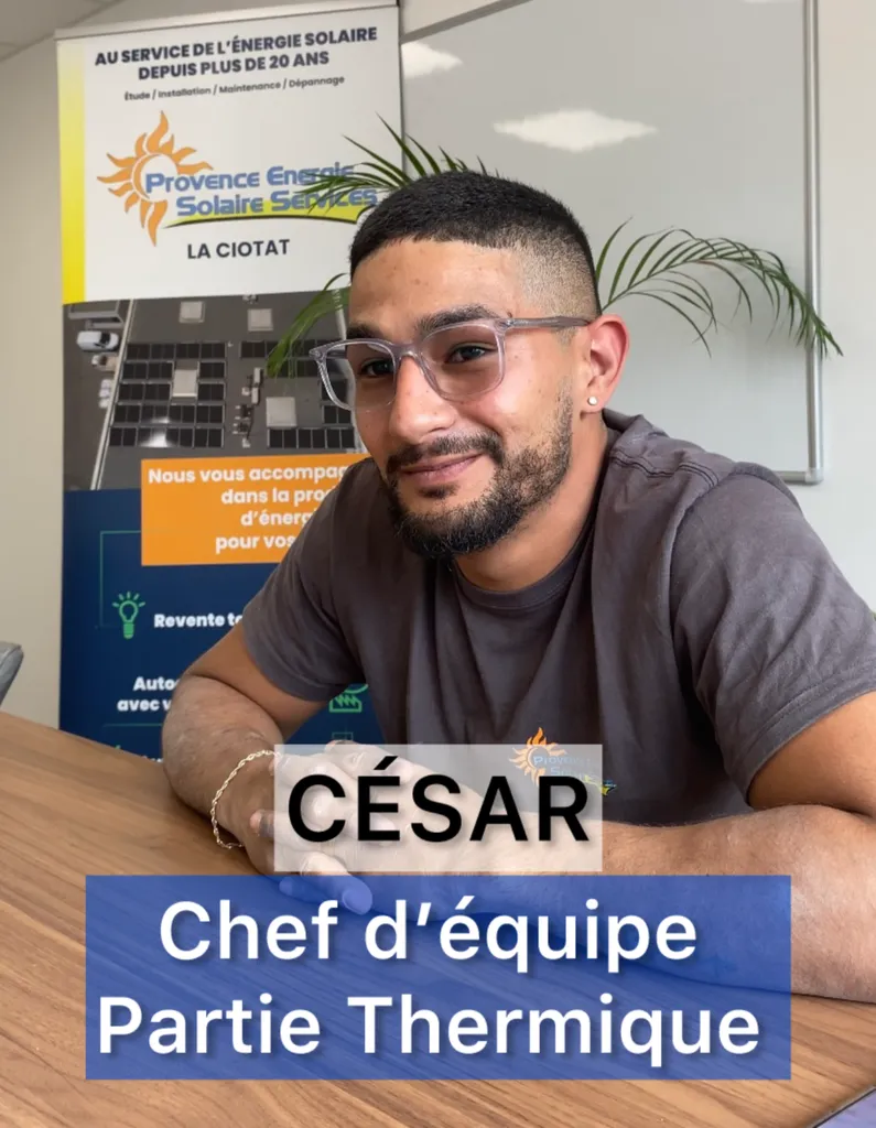 César, chef d'équipe thermique 