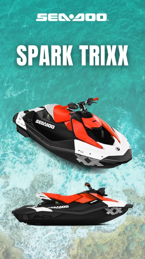 Jetski Sea-Doo d’occasion révisé et prêt à prendre la mer, disponible chez Matos Import au Cap d’Agde.