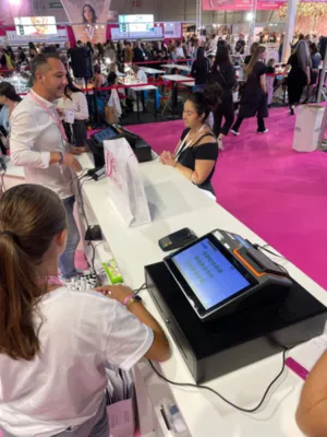 Location de caisse et de tpe de courte durée pour  salon, Parc Chanot Marseille