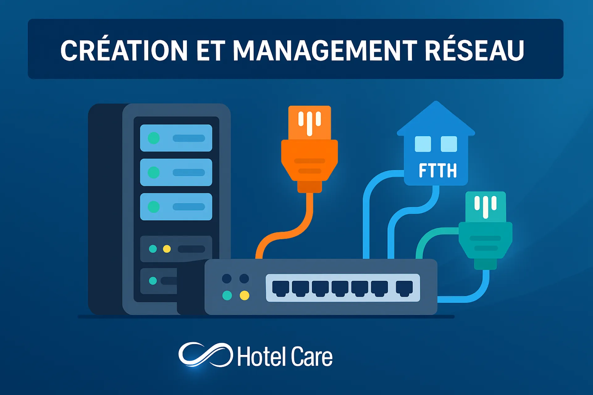 Conception, cablage, configuration,management, supervision, maintenance de nouveaux ou réseaux IP existant.
