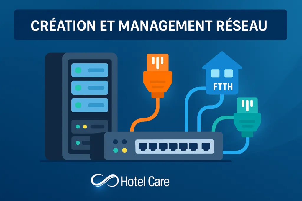 Conception, cablage, configuration,management, supervision, maintenance de nouveaux ou réseaux IP existant.