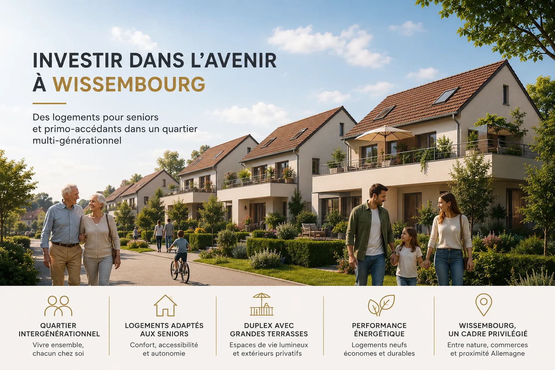 QUARTIER INTERGENERATIONNEL REZ DE JARDIN ATTIQUE INVESTISSEMENT SENIOR PRIMO ACCEDANTS