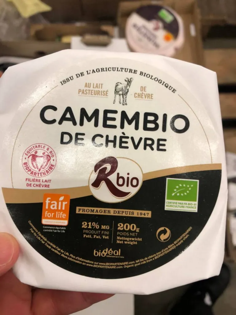 Fromages français bio à Rungis