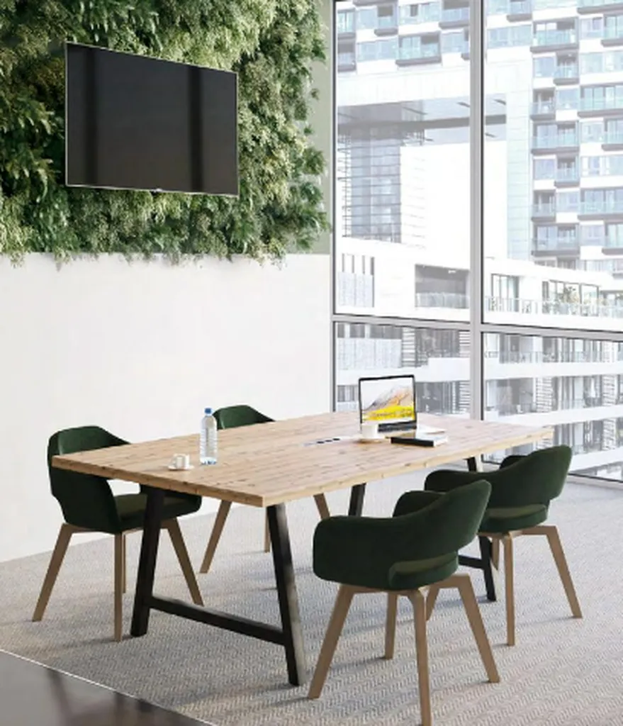 Table de réunion Cohésion basse pour bureau collaboratif à Montpellier