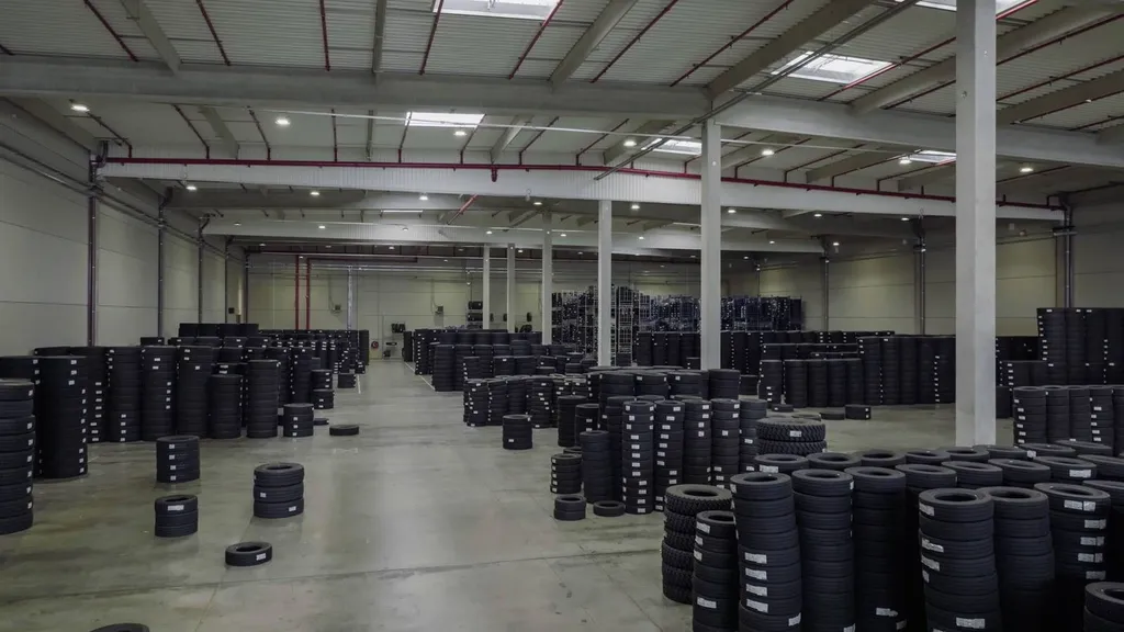 Stockage de pneus poids lourd
