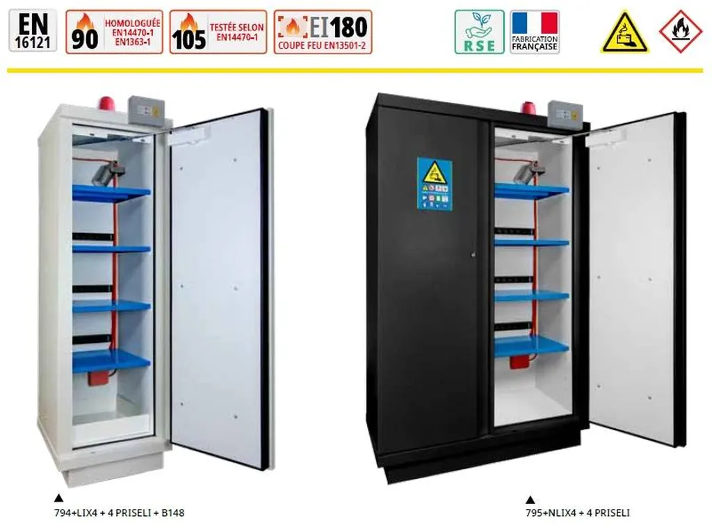 Armoires pour chargement batteries Lithium à Alès Gard