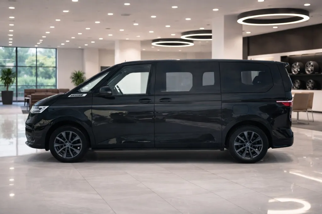 Volkswagen T7 Multivan eHybrid profil latéral 7 places finition premium