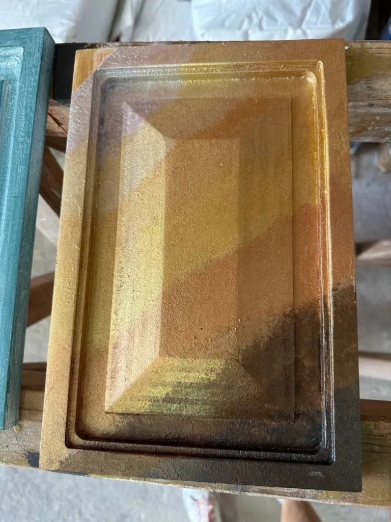 Glacis à l'huile-Patine