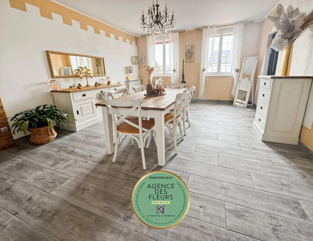 A saisir maison de caractère de 140 m² édifiée sur 763 m² de terrain sur la commune de ST PIERRE LES ELBEUF 76320