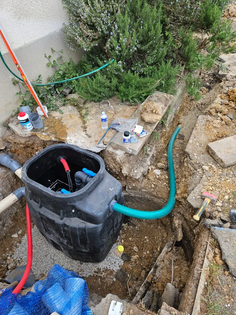 Remplacement et Installation d'une station de relevage double pompe à Saint-Didier-au-Mont-d'Or près de Lyon