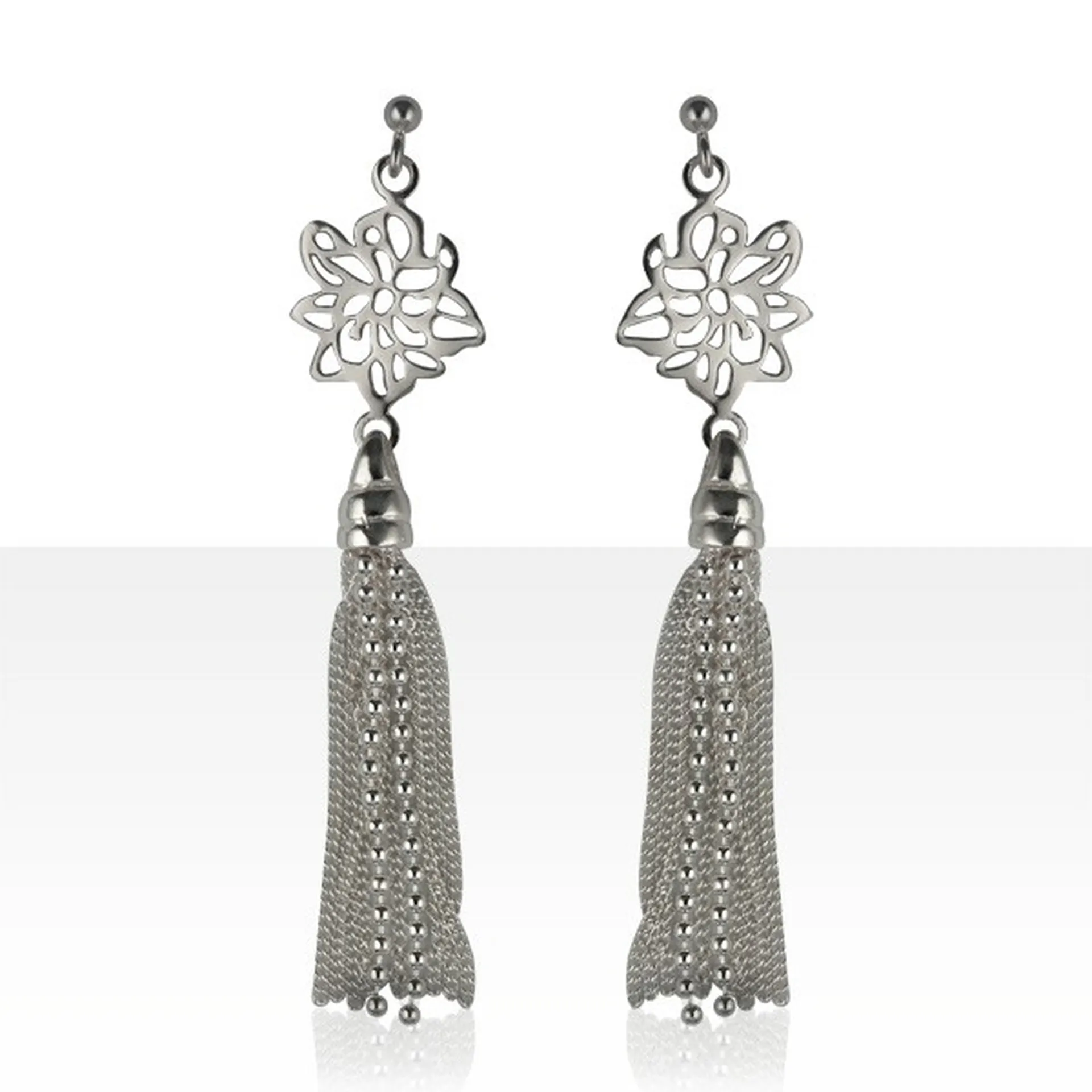 Boucles d'oreille argent la teste