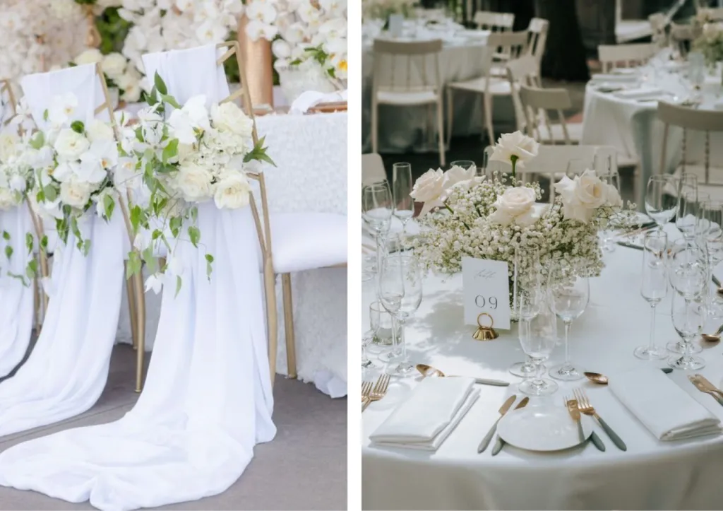 Mariage Blanc, Mariage Elégant par votre wedding planner à Bordeaux en Gironde