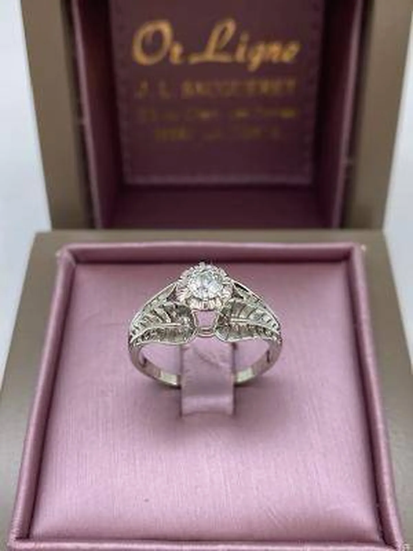 Bague vintage solitaire diamant taille ancienne sur or 750/1000ème occasion Or Ligne La Teste Bassin d'Arcachon