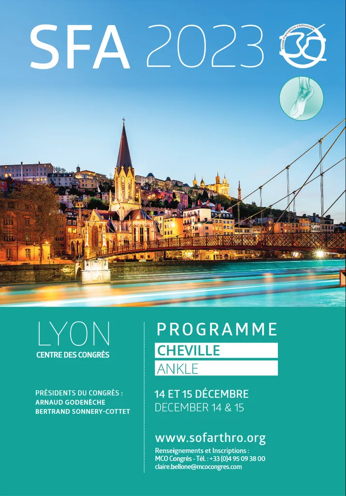 Le Docteur Julien Beldame au congrès de la Société Française d'Arthrospcopie à Lyon en décembre 2023