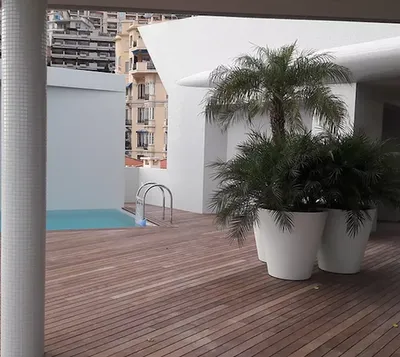 aménagement sur toit à Monaco