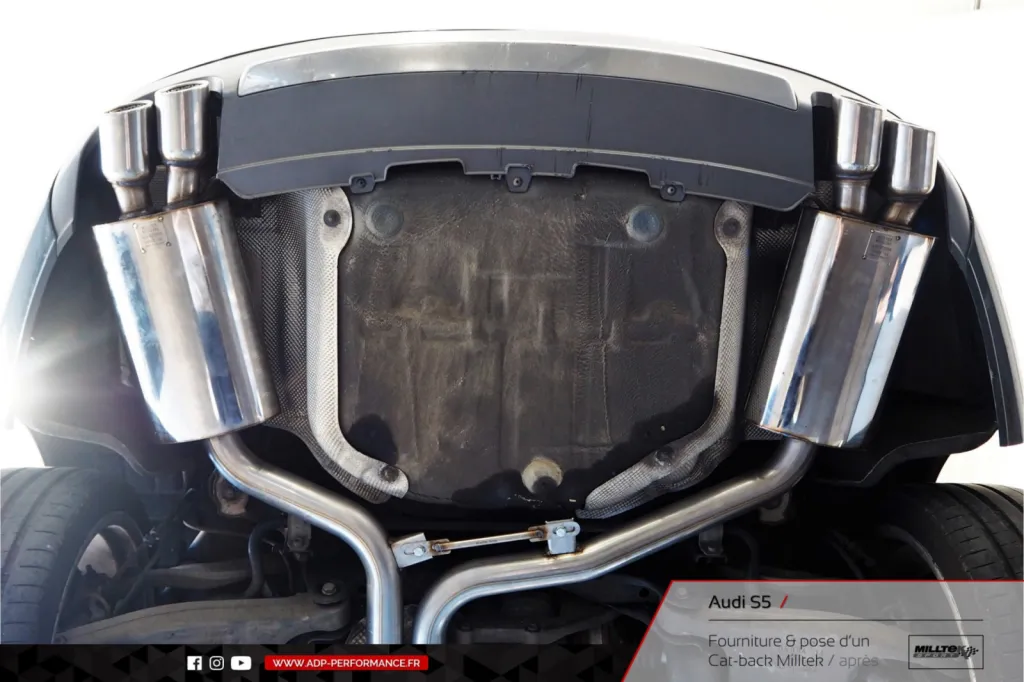 Ligne d'échappement Cat-back Milltek Audi S5 Plan de Campagne - ADP Performance