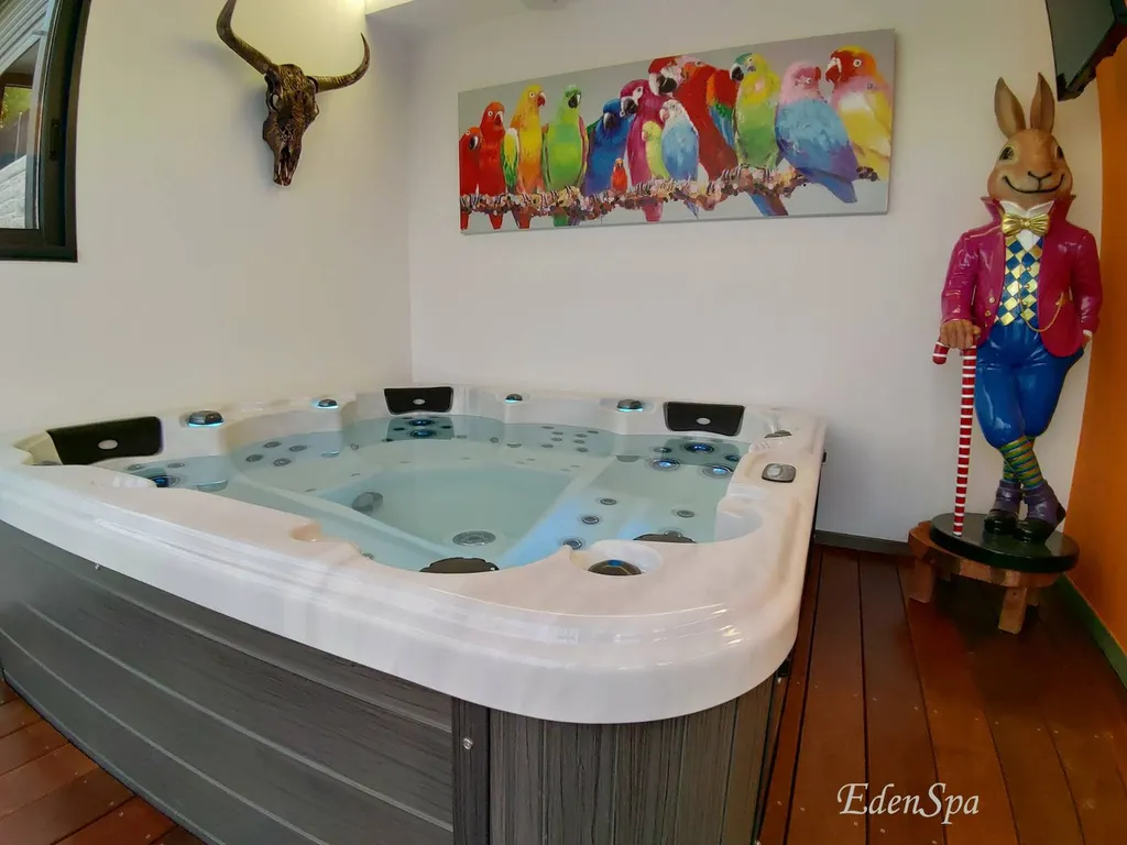 jacuzzi encastré véranda trets