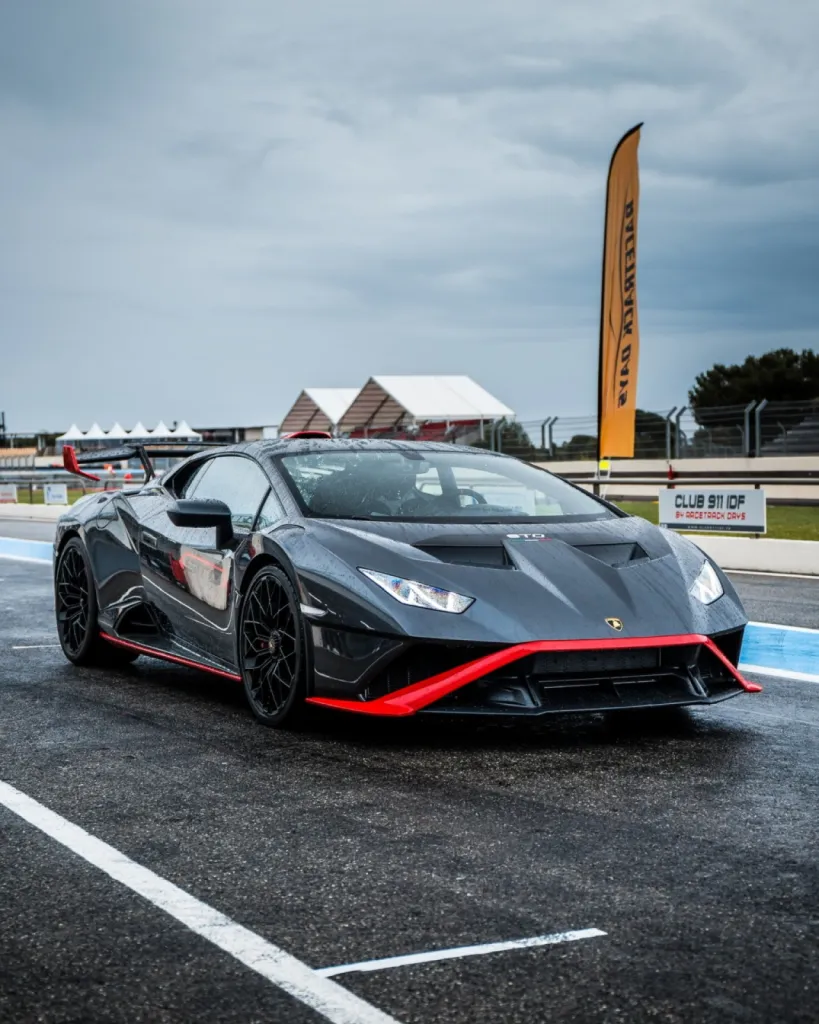 Traitement Céramique Lamborghini Huracan STO pour notre partenaire Lamborghini à Cannes dans le 06