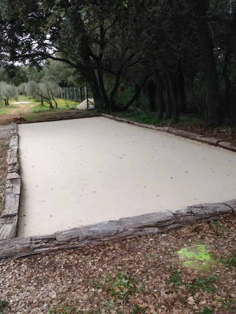 fin du terrain de boule