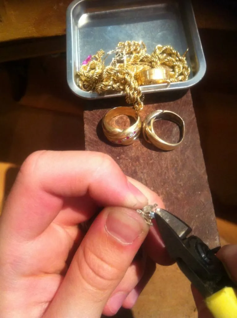 retrait des pierres
