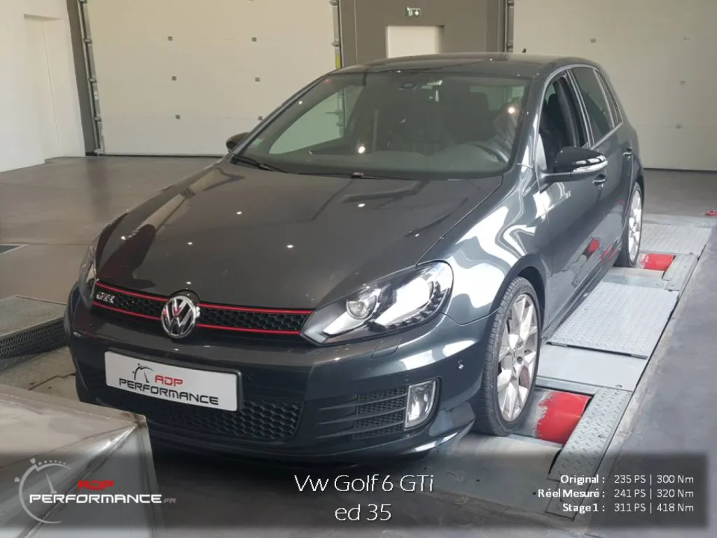Reprogrammation moteur golf 6 Gti Edition 35 2.0 Tsi 235 cv