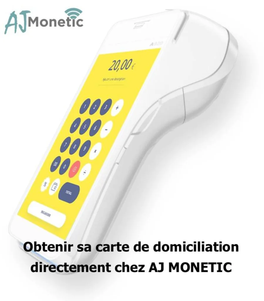 Carte de domiciliation pour TPE directement chez votre opérateur à Aubagne