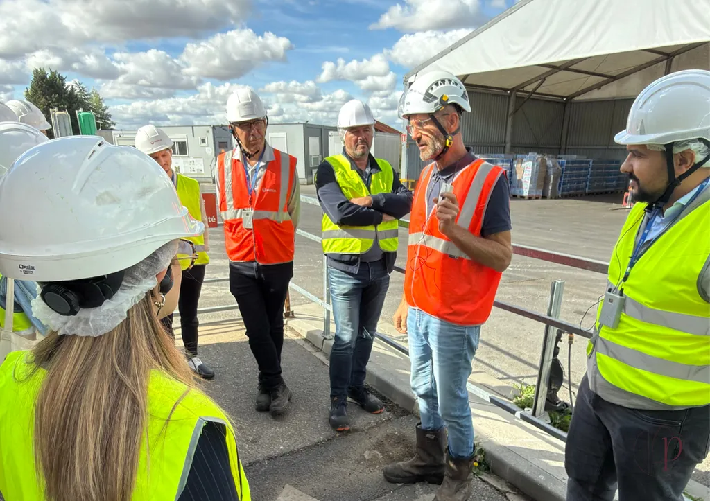 Visite du centre de recyclage des capsules de café Nespresso par l’équipe Poirier